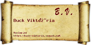 Buck Viktória névjegykártya